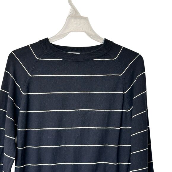 Misa Los Angeles XS striped cotton silk blend black sweater - Picture 4 of 8